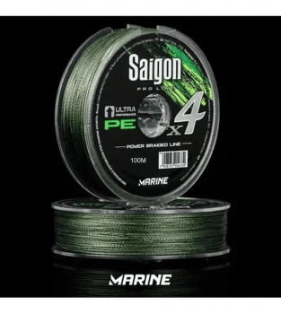 Linha Multifilamento Marine Sports X4 Saigon Army Green 0,15mm 15lbs 100m