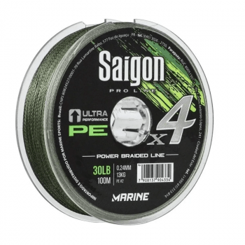 Linha Multifilamento Marine Sports X4 Saigon Army Green 0,20mm 25lbs 100m