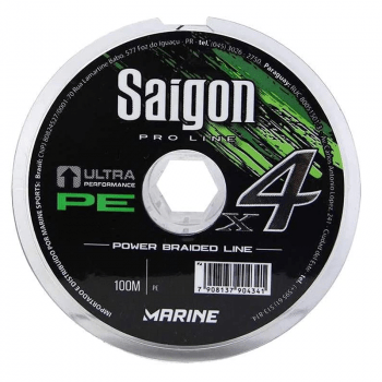 Linha Multifilamento Marine Sports X4 Saigon Army Green 0,37mm 55lbs 100m