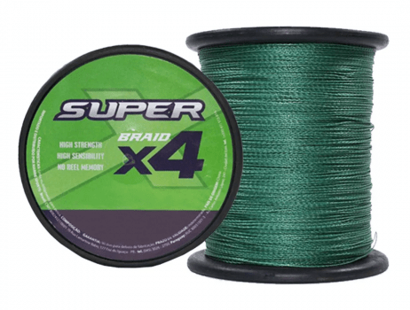 Linha Multifilamento Marine Sports X4 Super Braid Green 0,24mm - 13KG - 30lbs 500m