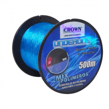 LINHA PESCA MONOFILAMENTO UNDERLINE CROWN 0,20MM 7LB 500M