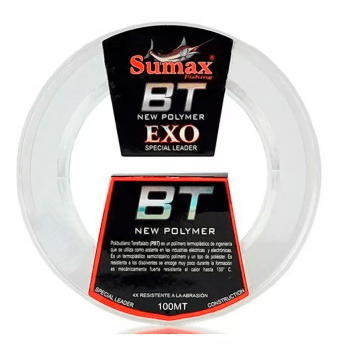 LINHA SUMAX ESPECIAL LEADER FLUORCARBONO EXO BT - 100M 0.20MM - 12LB