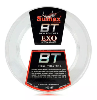 LINHA SUMAX ESPECIAL LEADER FLUORCARBONO EXO BT - 100M 0.30MM - 20LB