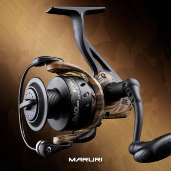 Molinete De Pesca Maruri Black Cracker 6000 - 5 Rol.- Drag:8kg - Aluminio - Camuflado - Pesca Media/Pesada