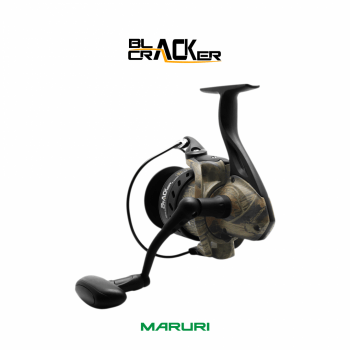 Molinete De Pesca Maruri Black Cracker 6000 - 5 Rol.- Drag:8kg - Aluminio - Camuflado - Pesca Media/Pesada