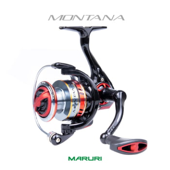 MOLINETE DE PESCA MARURI MONTANA 1000 - 7 ROLAMENTOS - DRAG: 4KG - CARRETEL ALUMINIO