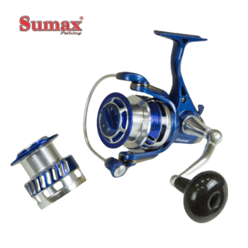 MOLINETE DE PESCA SUMAX SPIRIT SP-8000 - 6 ROLAMENTOS - DRAG:12KG C/ CARRETEL EXTRA