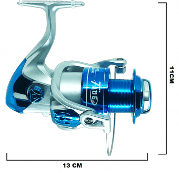 Molinete de Pesca Taue Ks 2000 - 13 Rolamentos - Drag: 03Kg - 5.2:1 - Pesca Leve