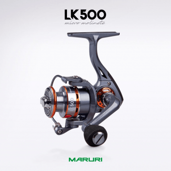 Molinete De Pesca Ultra Light Maruri LK 500 - 4 Rolamentos - Drag: 4,5kg - Carretel Aluminio