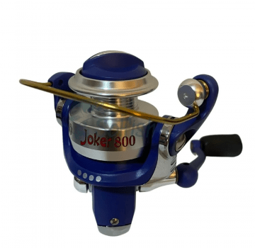 Molinete Micro Maruri Milo Joker 800 Azul 4 Rolamentos 5.1:1 - Drag: 4kg - Pesca Leve/Ultralight