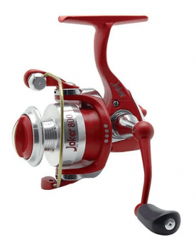 Molinete Micro Maruri Milo Joker 800 Vermelho 4 Rolamentos 5.1:1 Drag: 4kg Pesca Leve/Ultra Light