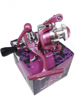 Molinete Micro Maruri Milo Joker Rosa 4 Rolamentos 5.1:1 - Drag: 4kg Pesca Leve/Ultra Light