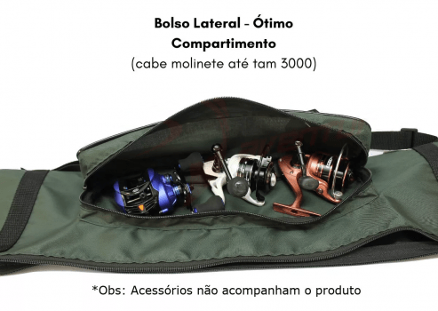 BOLSA PORTA VARAS JOGÁ COM ALÇA E BOLSO LATERAL 1,50MT (VERDE)