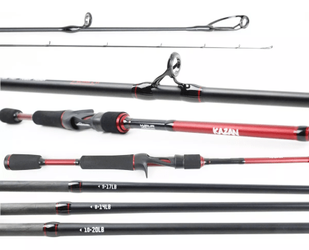 VARA PARA CARRETILHA KAZAN BY NAKAMURA 6'0" 1.83M - 3 EM 1 - 14LBS - 17LBS - 20LBS - 2 PARTES