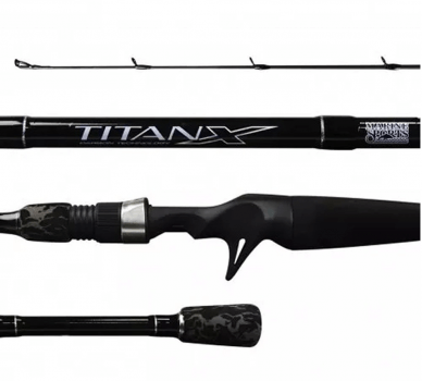 Vara Para Carretilha Marine Sports Titan X Ttx-C561m 1,68M - 8-17lbs 6-22g - Inteiriça