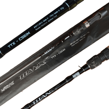 Vara Para Carretilha Marine Sports Titan X Ttx-C562mh 5'6¨ (1,68m) - 12-25lbs - 2 Partes