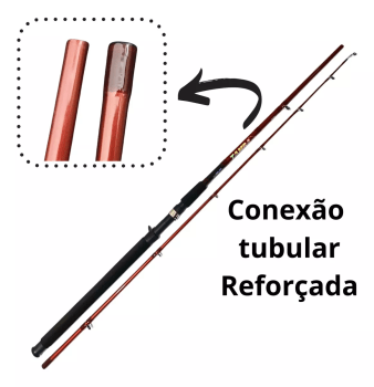 VARA PARA CARRETILHA MARURI TAMBA C-702XH - 2.13M - 40-80LB - 2 PARTES - EXTRA PESADA