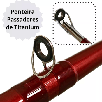 VARA PARA CARRETILHA MARURI TAMBA C-702XH - 2.13M - 40-80LB - 2 PARTES - EXTRA PESADA