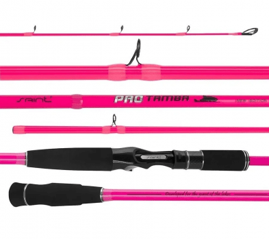 Vara Para Carretilha Saint Pro Tamba Pink Lady Pesqueiro - 25-50 Lbs - 2,10m - 2 Partes