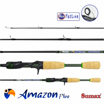 VARA PARA CARRETILHA SUMAX AMAZON PLUS SAPC-56M 5.6" (1.68M) - 8-17LB - INTEIRA