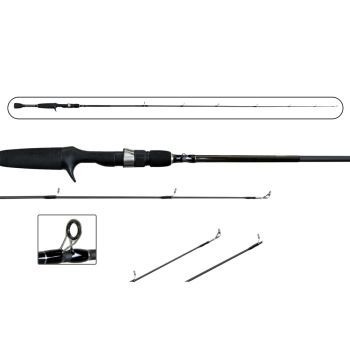 VARA PARA CARRETILHA SUMAX DRAGON CAST 5'6" (1.68M) CARBONO IM6 - 10-20LB - 2 PARTES