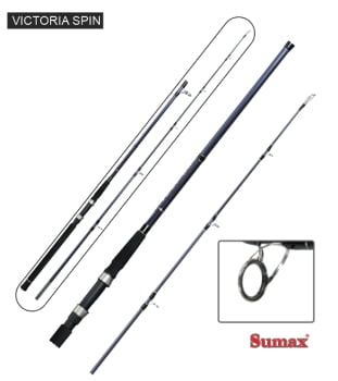 VARA PARA MOLINETE PESQUEIRO SUMAX VICTORIA 2.1M - C/ 3 BLANKS - 20 30 E 40LB - 2 PARTES