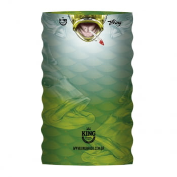 BANDANA (MASCARA, BUFF, TUBE) DE PROTECAO PARA PESCA KING BRASIL - BOCAO TUCUNA