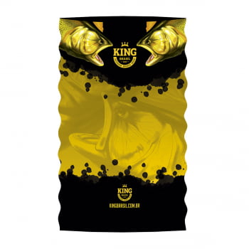 BANDANA (MASCARA, BUFF, TUBE) DE PROTECAO PARA PESCA KING BRASIL - DOURADAO - 07