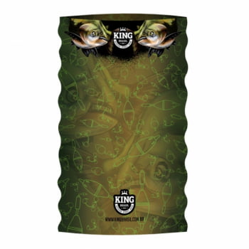 BANDANA (MASCARA, BUFF, TUBE) DE PROTECAO PARA PESCA KING BRASIL - TAMBAKING - 02