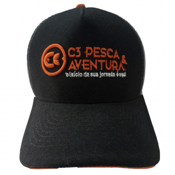 BONÉ DE PESCA PESCADOR TRUCK TELINHA EXCLUSIVO PREMIUM C3