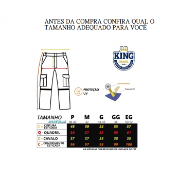 CALCA DE PESCA ARTEMIS VIRA BERMUDA KING BRASIL NOVO MODELO - CAQUI