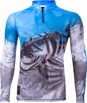 CAMISETA CAMISA DE PESCA KING BRASIL PROTEÇÃO UV-A e UV-B  50+ COR:KFF106 - SECAGEM RAPIDA