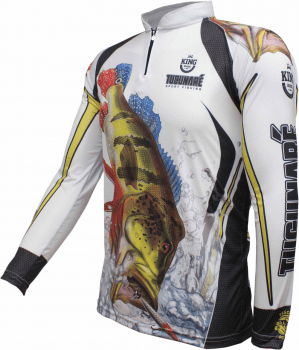 CAMISETA CAMISA DE PESCA KING BRASIL PROTEÇÃO UV-A e UV-B  50+ COR:KFF302 - SECAGEM RAPIDA