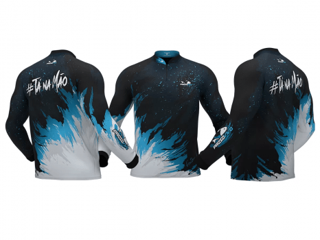 CAMISETA CAMISA DE PESCA PRESA VIVA BACA 02 - PROTECAO UV 30+