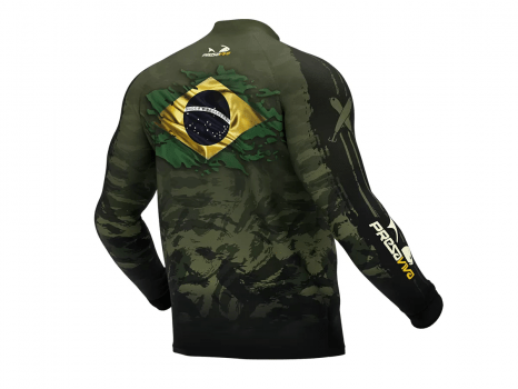 CAMISETA CAMISA DE PESCA PRESA VIVA CAMUFLADO 05 - PROTECAO UV 30+