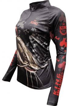 CAMISETA CAMISA PESCA FEMININA PROTECAO SOLAR UV50+ KING BRASIL - KFF653 - SECAGEM RAPIDA