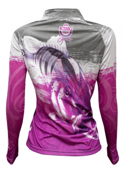 CAMISETA CAMISA PESCA FEMININA PROTECAO SOLAR UV50+ KING BRASIL - KFF654 - SECAGEM RAPIDA