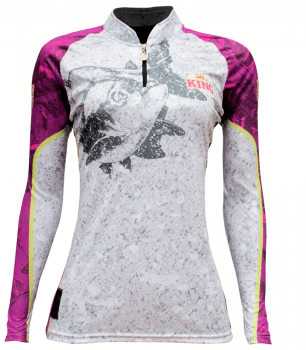 CAMISETA CAMISA PESCA FEMININA PROTECAO SOLAR UV50+ KING BRASIL - VARIOS MODELOS