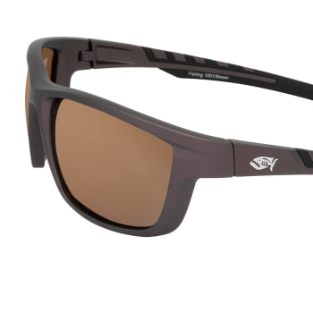 OCULOS DE SOL PESCA POLARIZADO FISHING 1001 SAINT PROTECAO +UV400 - BROWN