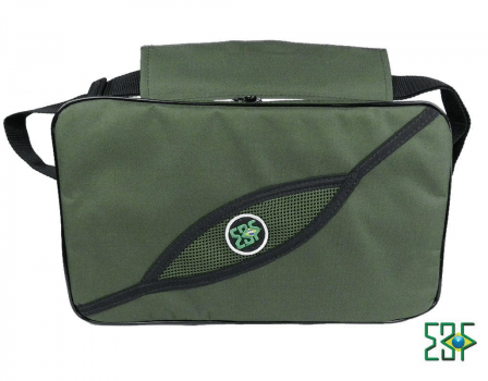 BOLSA PORTA CARRETILHAS OU MOLINETE - 10 ESPAÇOS AJUSTAVEIS VERDE