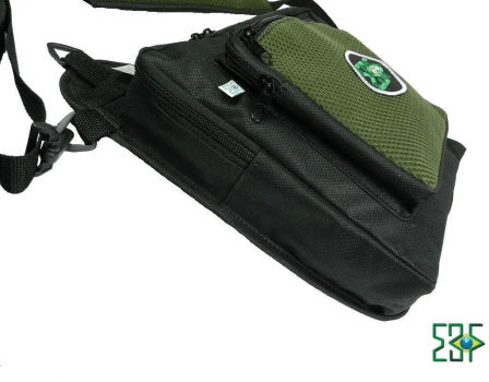 BOLSA TIPO POCHETE PESCA EBF PRATIKA C/ 4 BOLSOS E PORTA ALICATE - PRETA