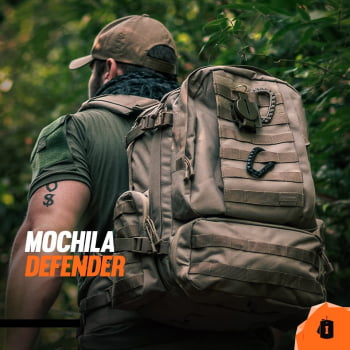 MOCHILA INVICTUS DEFENDER 55 LITROS - TATICA CAMPING MILITAR ORIGINAL - VARIAS CORES