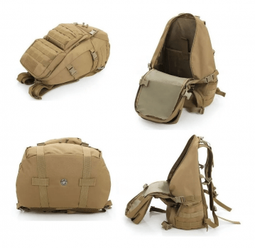 MOCHILA TATICA MILITAR REFORCADA 50L OXFORD 1000D GRANDE - ESCOLHA A COR